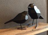 Present Time - Set Origami Vogels - Mat zwart