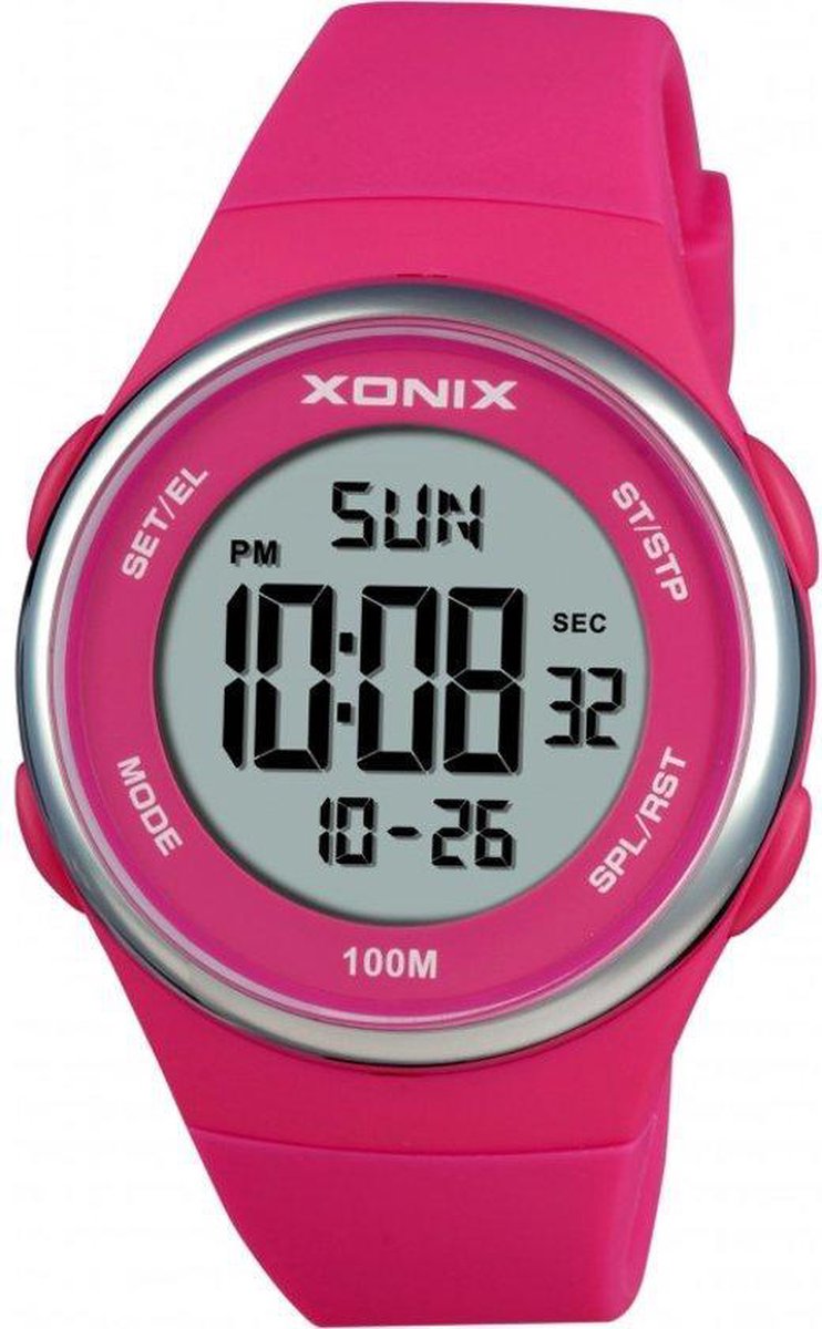 Xonix digitaal horloge BAF-002 Roze waterdicht