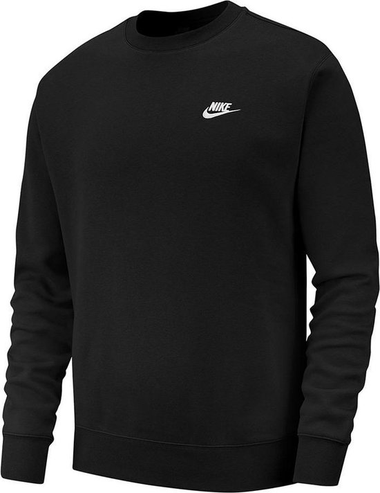 | Nike Sportswear Club sweater heren zwart Nike Nike Value Fleece Crew Tee Nike Trui Heren