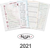 Kalpa 6336-24-25-26 Pocket Planner Vuller 1 Week per 2 Paginas Jaardoos NL FR DE 2024 2025 2026