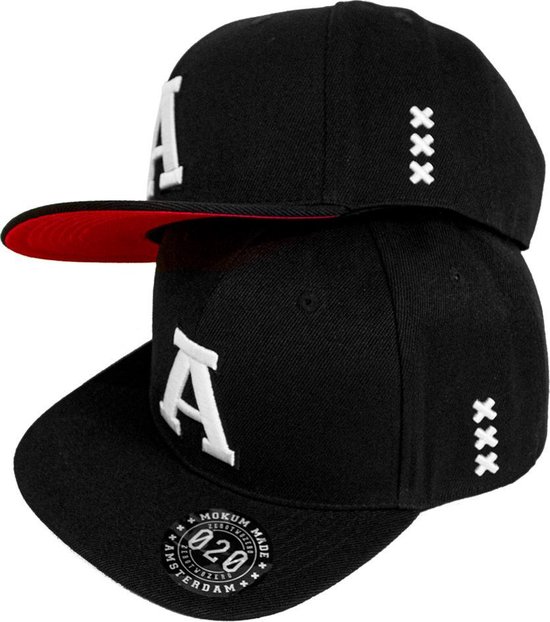 "A" CAP BLACK/WHITE