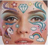 Gezicht Tattoo Stickers | Unicorn Dreams