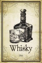 Wandbord - Whisky 1866 -20x30cm-