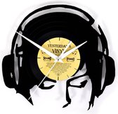 Vinyl Wandklok Koptelefoon - DJ - Klok - LP – 24,5 CM