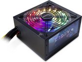 Inter-Tech Argus RGB-600W II, 600 W, 100 - 240 V, 47 - 63 Hz, Actief, 100 W, 600 W