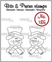 Crealies Bits & Pieces stempel no.185 Sneeuwpop 2stuks