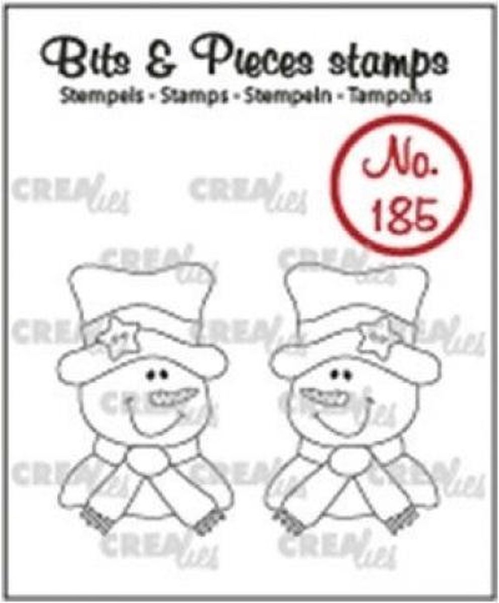 Crealies Bits & Pieces stempel no.185 Sneeuwpop 2stuks