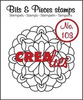 Crealies Bits & Pieces stempel no.103 Mandala C