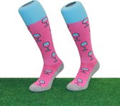 Fun-Kousen "Wine time pink" maat 36-40