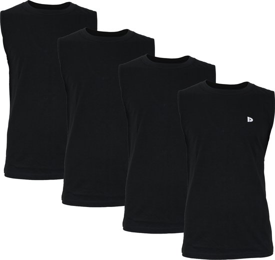 4-Pack Donnay T-shirt zonder mouw (589100) - Sportshirt - Heren - Black - maat L