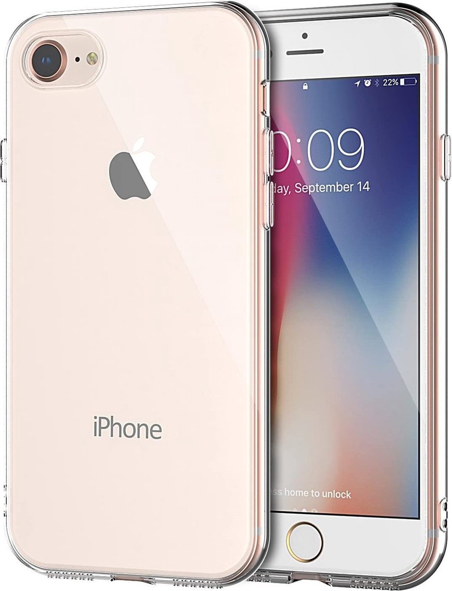 HB Hoesje Geschikt voor Apple iPhone 7 / 8 - Transparant - Siliconen Back Cover