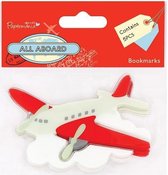 Docrafts: All Aboard -  Bookmark (5pcs) - Airplane (PMA 358700)