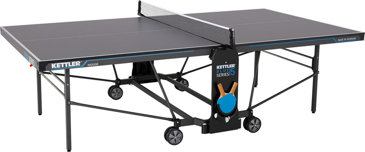 Kettler Indoor K5 Tafeltennistafel – 19 mm blad – Verrijdbaar