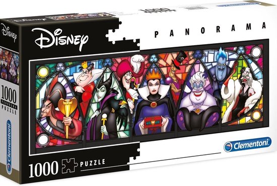 Clementoni - Disney Panorama High Quality Collectie puzzel - Slechterikken  - 1000... | bol.com
