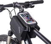 Fiets frametas met smartphone houder – waterdicht  – Fiets tas stuur – Smartphone houder fiets – T/M 6.0 inch