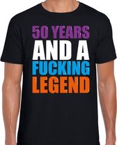 50 year legend / 50 jaar legende cadeau t-shirt zwart heren L