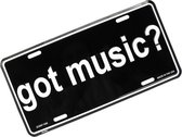 Kentekenplaat 'Got Music?'