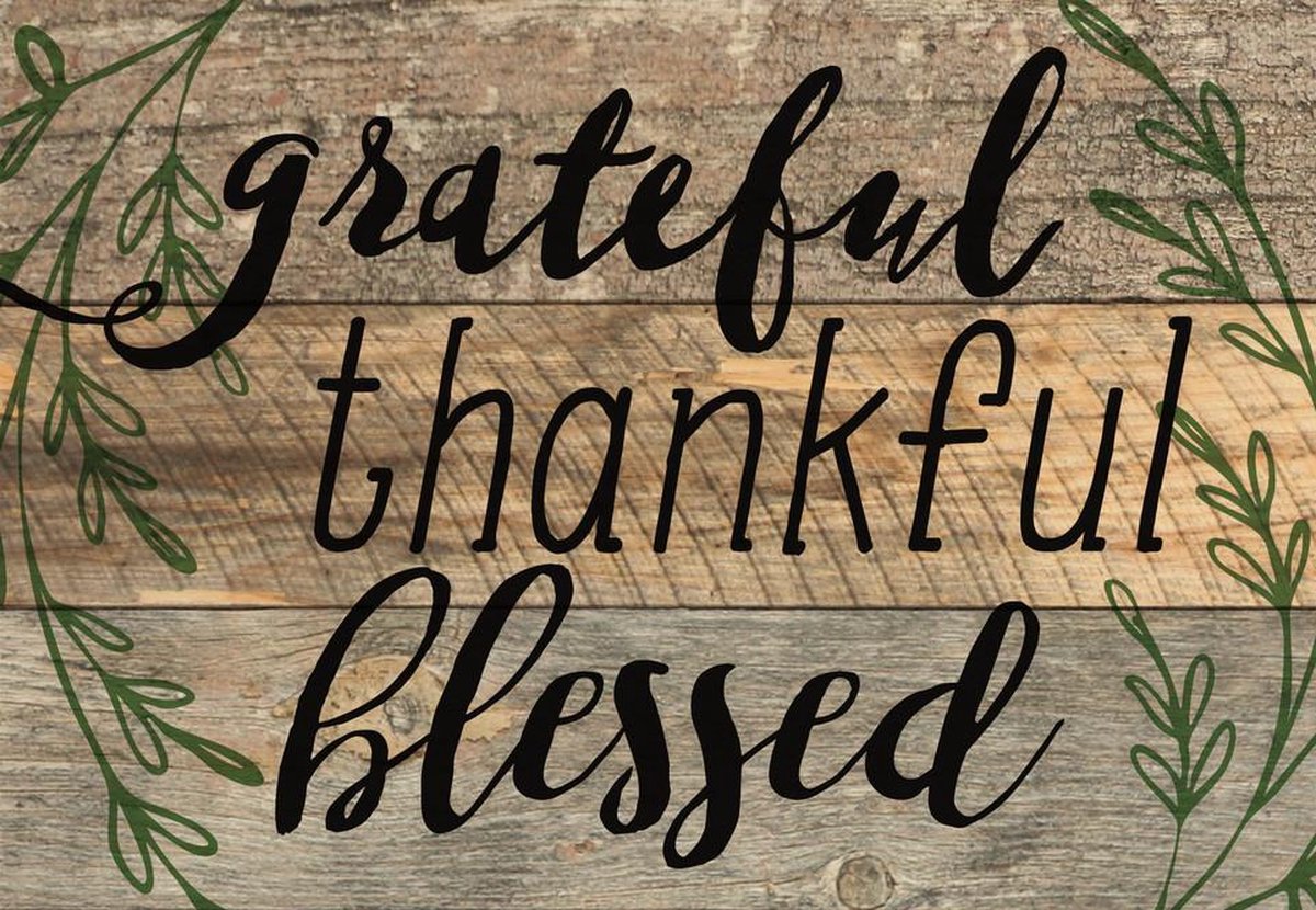 Mini Sign Grateful Thankful Blessed