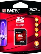 Emtec SDHC 32GB 60X 32GB SDHC Class 4 flashgeheugen