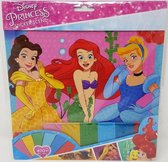 disney princess junior sticker schilderij / maak je eigen schilderij met 6 kleuren stickers