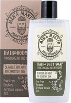BARBER COSMETICS savon hair et corps pour peaux sensibles | gel douche homme à la menthe - 260ml