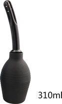 Douche anale XL - Nettoyant anal - Douche anale - Convient pour une utilisation anale et vaginale - À utiliser avec du lubrifiant - Rinçage anal - Noir - 310ML