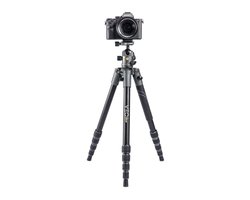 Vanguard VEO 2 S 235AB |  Vlog-Beeldbellen-Video-Smartphone-Camera Statief |Macro | Statief + Eénbeen | Grijs