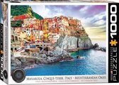 Eurographics puzzel Manarola Cinque - Terre Italy - 1000 stukjes