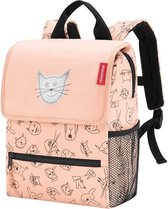 Reisenthel Backpack Kids Sac à dos - Polyester - 5L - Chats & Chiens Rose Rose