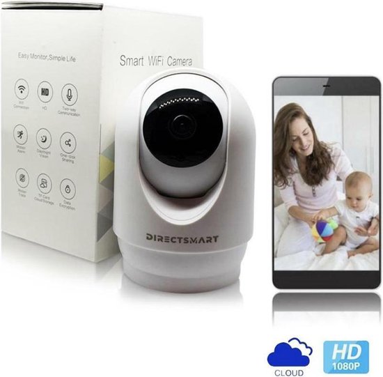 Directsmart - Babyfoon - Beveiligde babyfoon - Beveiligingscamera - babyfoon  met app -... | bol.com