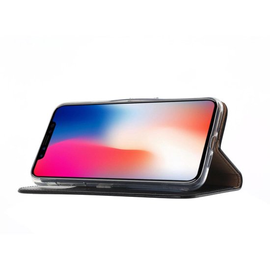 Bookcase Geschikt voor: iPhone 11 Pro - zwart - portemonee hoesje + 2X Tempered Glass Screenprotector