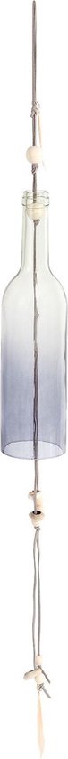 Hanger fles | Ø 7*80 cm | Grijs | Glas | Slinger | Fles | Clayre & Eef | 6GL1923