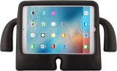 P.C.K. Kinderhoesje Zwart met handvaten geschikt voor Apple iPad AIR/AIR2/2017/2018 MET GLASFOLIE/TEMPERED GLASS