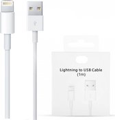 Apple iphone en ipad - 8 pins oplaadkabel lightning wit 1 meter
