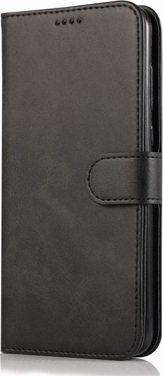 Geschikt voor Samsung Galaxy A50 Leren Bookcase - Zwart - Portemonnee Hoesje