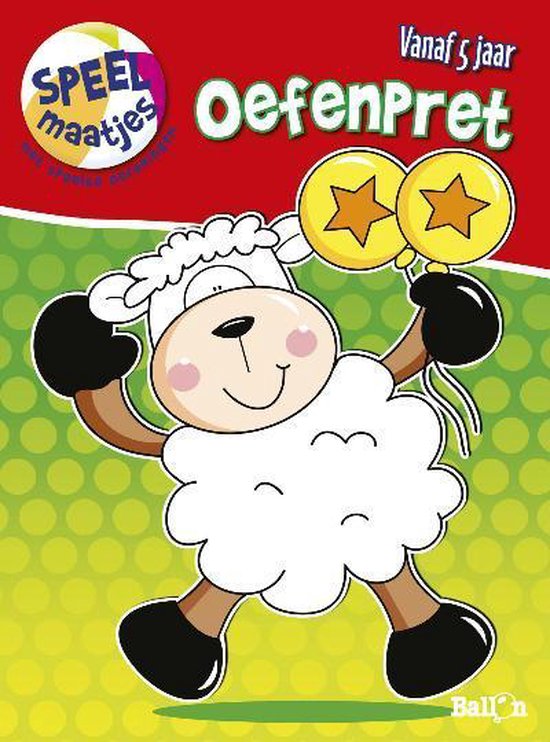 Cover van het boek 'Speelmaatjes Oefenpret vanaf 5 jaar (schaap)'