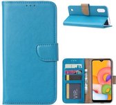 FONU Boekmodel Hoesje Samsung Galaxy A01 - Turquoise