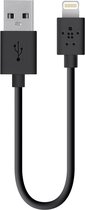 Belkin iPhone Lightning naar USB kabel - 15cm - zwart