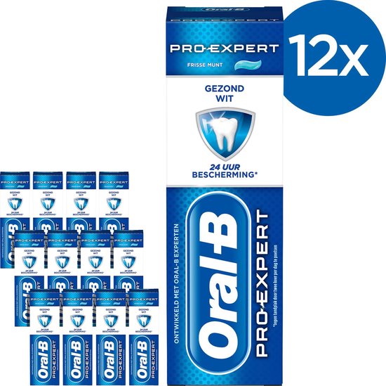 Oral-B Pro-Expert Gezond Wit - Voordeelverpakking 12x75 ml - Tandpasta