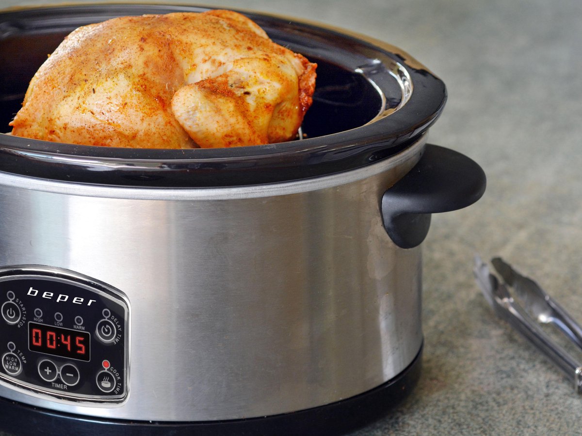 Beper BC.510 - Slowcooker - Langzaamkoker - Elektrische Stoofpot - Programmeerbare Crockpot - Digitale Slowcooker - 4.5L – foto 8