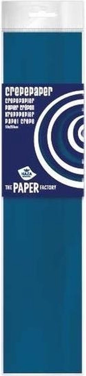 10x Crepe papier plat petrol blauw 250 x 50 cm - Knutselen met papier - Knutselspullen