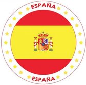 100x Bierviltjes Spanje thema print - Onderzetters Spaanse vlag - Landen decoratie feestartikelen