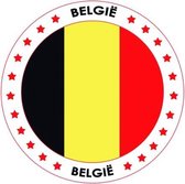 50x Bierviltjes Belgie thema print - Onderzetters Belgische vlag - Landen decoratie feestartikelen