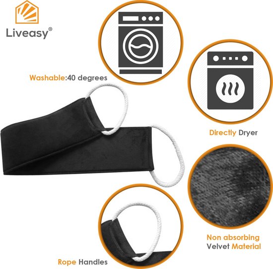 Towie by Liveasy® Zwart Rug Applicator Rug Insmeerhulp Strand