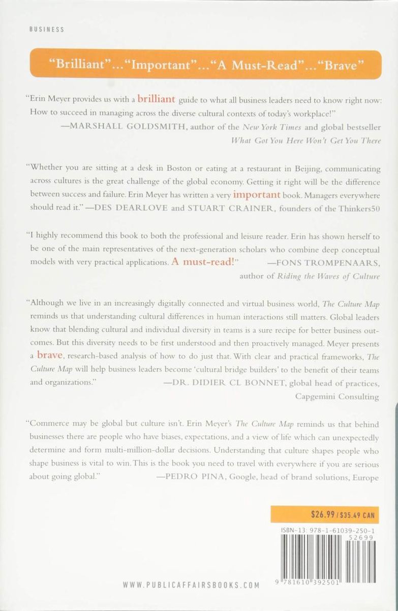 The Culture Map - back cover