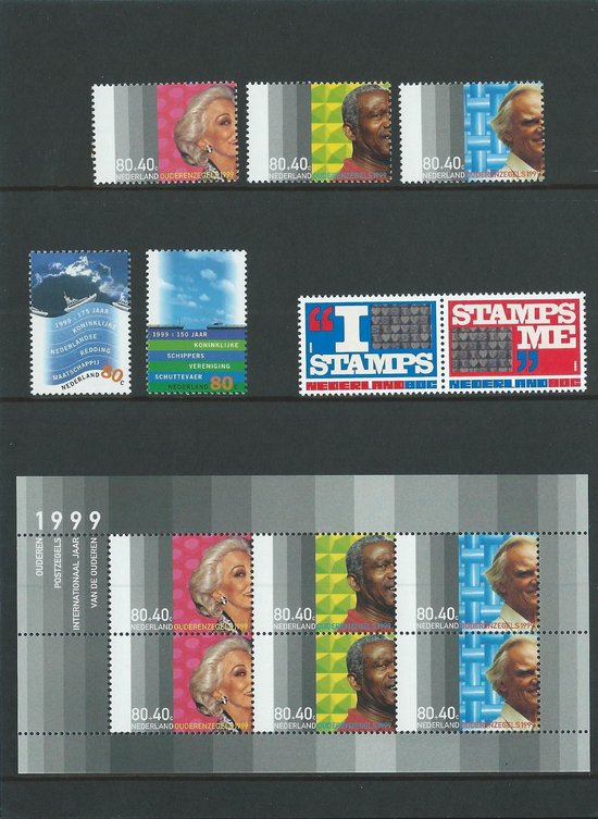 Thumbnail van een extra afbeelding van het spel Jaarcollectie 1999 - Nederlandse Postzegels