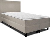 Boxspring Flanny Twijfelaar compleet, merk Olympic Life, 120 x 200 cm, beige