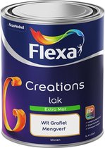 Flexa Creations - Lak Extra Mat - Mengkleur - Wit Grafiet - 1 liter