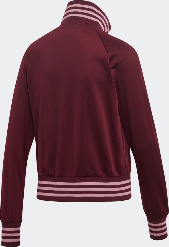 adidas track top maroon