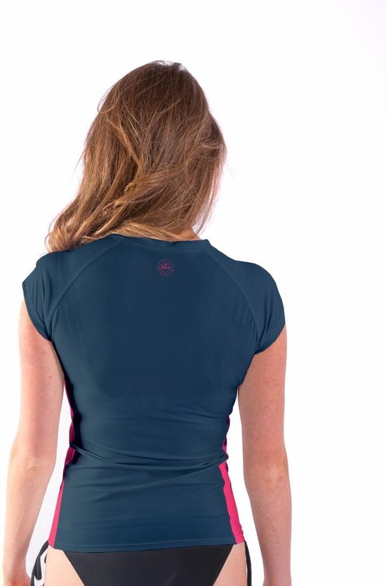 CUPSHE Badpak voor dames, Rash Guard, V-hals, netstof, cutouts, buikweg